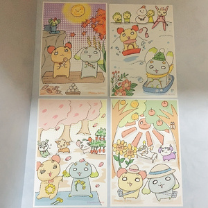 ポストカード4枚セット【春夏秋冬】