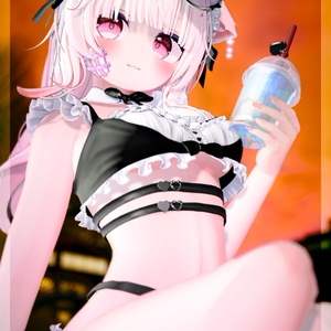 《44アバター対応衣装》サマーラブメイド -SummerLoveMaid- 缩略图 22