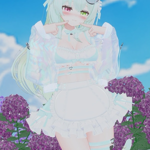 《44アバター対応衣装》サマーラブメイド -SummerLoveMaid- 缩略图 37