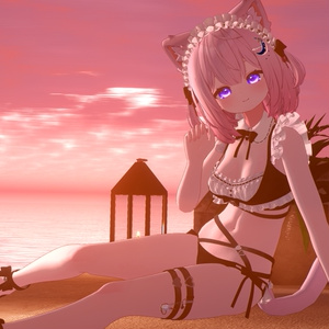 《44アバター対応衣装》サマーラブメイド -SummerLoveMaid- 缩略图 25