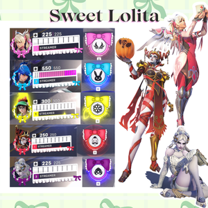 ✧セット │ Overwatch 2 │ オーバーレイ │ ロリータ風 │ Overlay │ Sweet Lolita │ Kawaii │ オーバーウォッチ2 ✧ Bundle