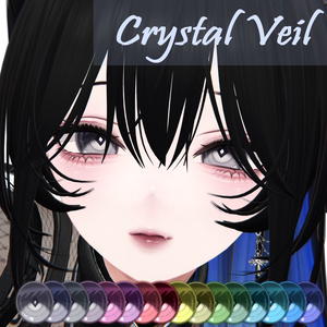 【森羅・ルルネ】対応  Crystal Veil  eye texture 【VRC】