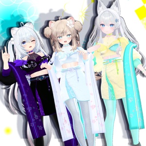 和風衣装『 Kikka 』７アバター対応#OTt23_3D 缩略图 4