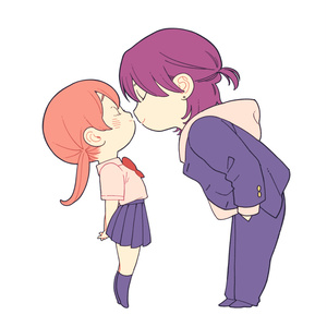 I was showered with affection by a tough-looking guy. (Adhesive acrylic keychain)