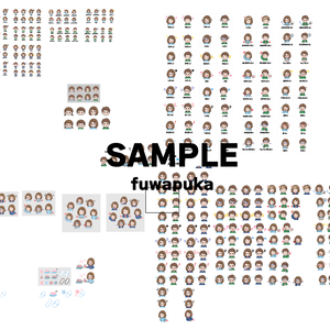 視覚支援_感情・表情の絵カードのイラスト素材_大きい子_ベクター