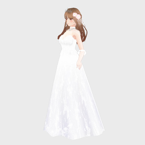 VRoid Outfit & Hair Accessory 「June Bride」