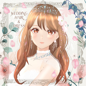 VRoid Outfit & Hair Accessory 「June Bride」