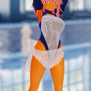 【12アバター対応】OceanSlick 水着メイド化衣装 缩略图 7
