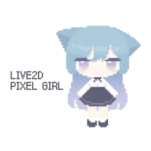 【汎用モデル】ドット絵猫耳の女の子【VTS】