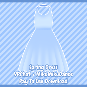 [VRChat + MMD] Spring Dress [P2U DL]