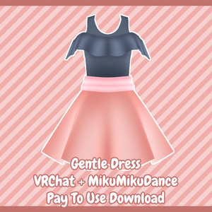 [VRChat + MMD] Gentle Dress [P2U DL]