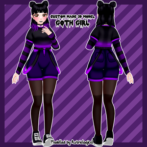 [Custom 3D Model] Agatha the Goth