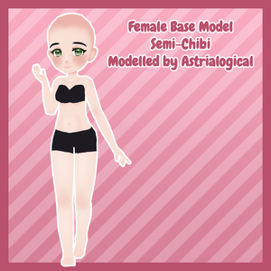 [VRChat] Semi-Chibi Female Base