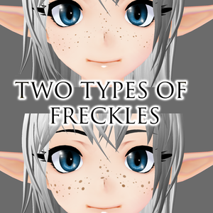 【VRoid】Two types of freckles