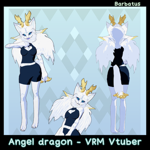 Angel Dragon 3D Vtuber (VRM - Vroid File)