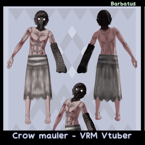 Crow mauler 3D vtuber (VRM) (fear and hunger)