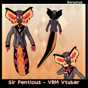 Sir Pentious 3D Vtuber (VRM - Vroid File)