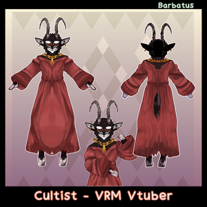 Black Sable Cultist Vtuber  (VRM - Vroid File)