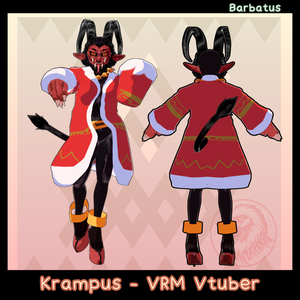 Krampus 3D vtuber (VRM - Vroid File)