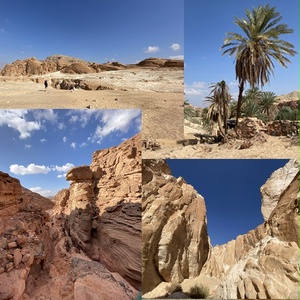 砂漠の渓谷：無料写真素材