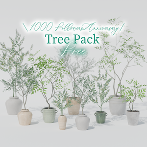 【無料】Free Tree Pack　フォロワー1000人記念