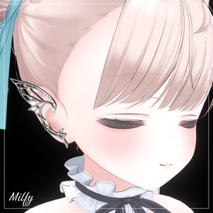 【MA対応】Lune Butterfly EarCuffs【VRchat想定】 缩略图 7
