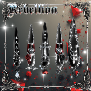 【24アバター対応】『Rebellion』ネイル【MA対応】