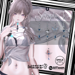 『Seraphic Tear』｜へそピ4種【22アバター対応/MA対応】