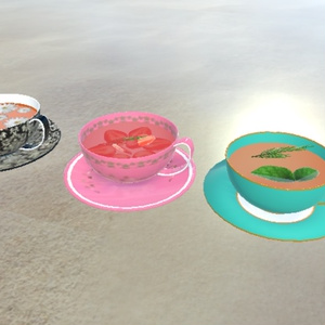 猫脚ティーカップ＆ソーサー - バーチャルカップ職人 うぃりあむ - BOOTH