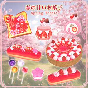 春の甘いお菓子（37点）