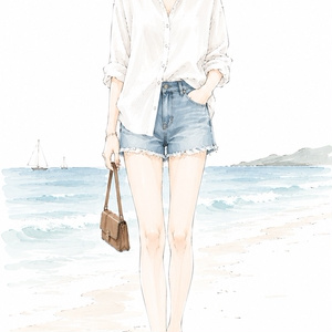 [스마트폰 벽지]여름의 마린코데 패션...