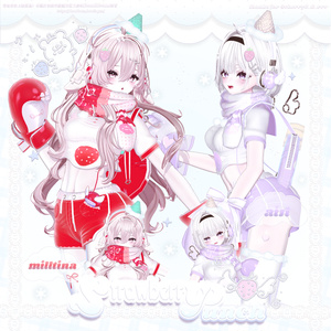 【15アバター対応】 ʚ𖦤𐙚 Strawberry Punch  ᯓ ɞ 缩略图 5