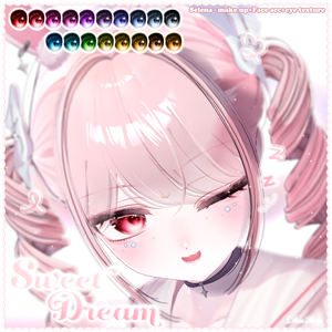 ・゜✧﹒𝜗𝜚﹒✧゜・Selena-Sweet dream make up texture +Face acc
