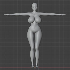 【3Dモデル】グラマラス女性　素体