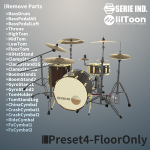 SI-DrumSet | Unity上で改変可能なドラムセット | VRChat想定 缩略图 8