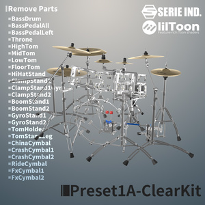 SI-DrumSet | Unity上で改変可能なドラムセット | VRChat想定 缩略图 14