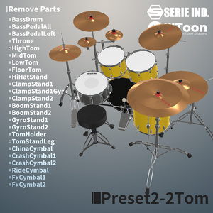 SI-DrumSet | Unity上で改変可能なドラムセット | VRChat想定 缩略图 5