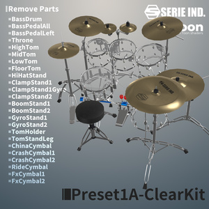SI-DrumSet | Unity上で改変可能なドラムセット | VRChat想定 缩略图 15