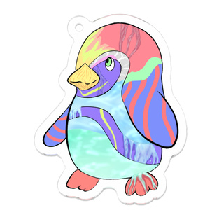 滴るペンギンさん　アクリルキーホルダーS