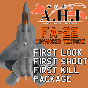 [FREE] FA-22 RAPTOR by A.H.I ADVANCED TEXTURE