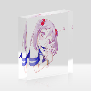 漣さんアクリルブロック