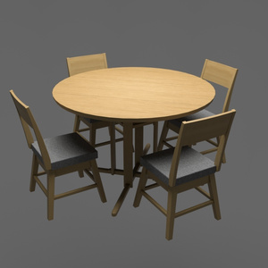 テーブル・椅子 3DCGアセット