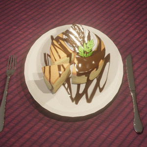 ３Ｄメシ「パンケーキ」blenderデータ