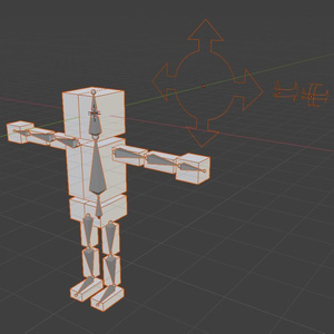 【無料】ＩＫ練習用モデル＆セット済みモデル～カスタムシェイプ素材付き～【blender2.82】