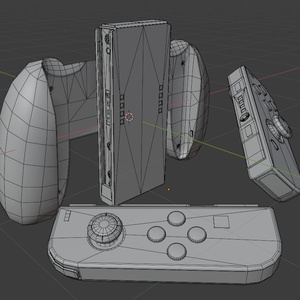 【無料】ゲームコントローラ【blender2.83モデルデータ】 缩略图 3