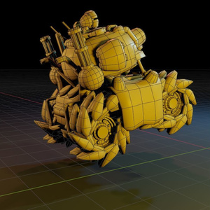 【無料】戦車モデルデータ【blender2.83】 缩略图 3