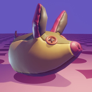 【無料】ブタのぬいぐるみ３Ｄモデル【blender2.91】