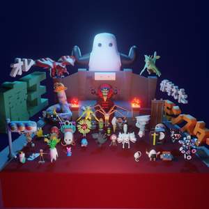 【無料】魔王（オレ）が考えたモンスター【blender3.2】 缩略图 2