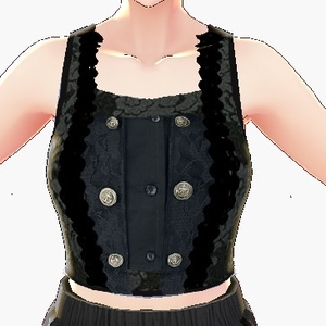 Black Gothic Top VRoid