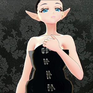 Black Gothic Corset ( VRoid Texture)